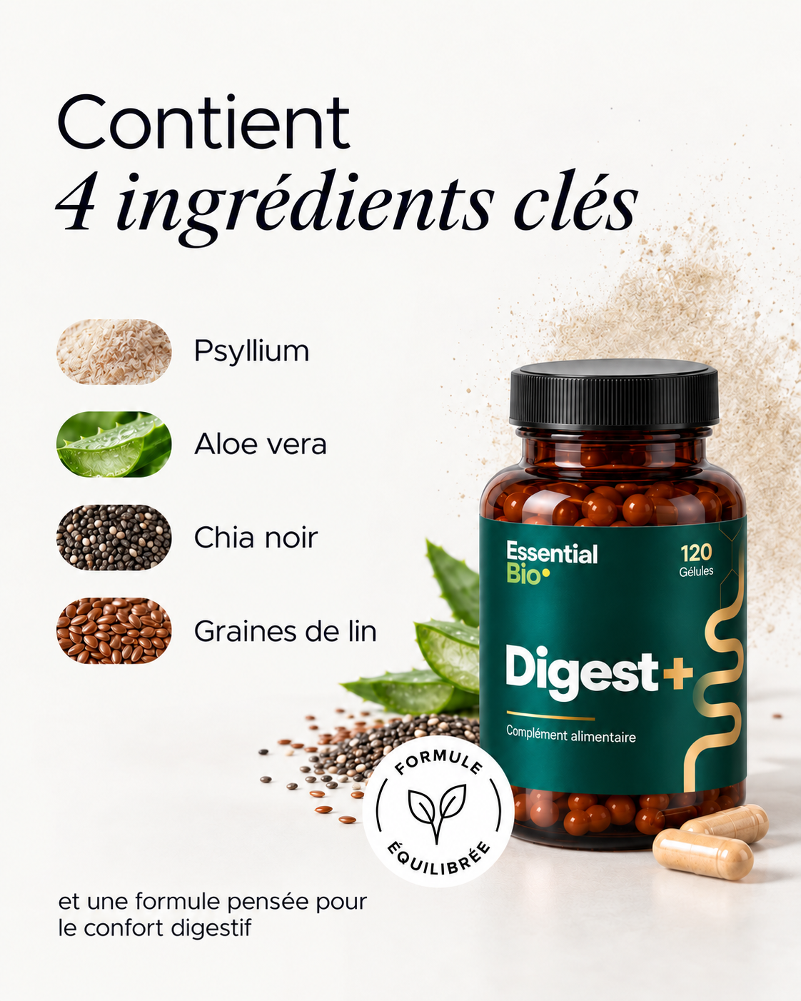 DIGEST+ — Fibres & plantes pour votre confort digestif