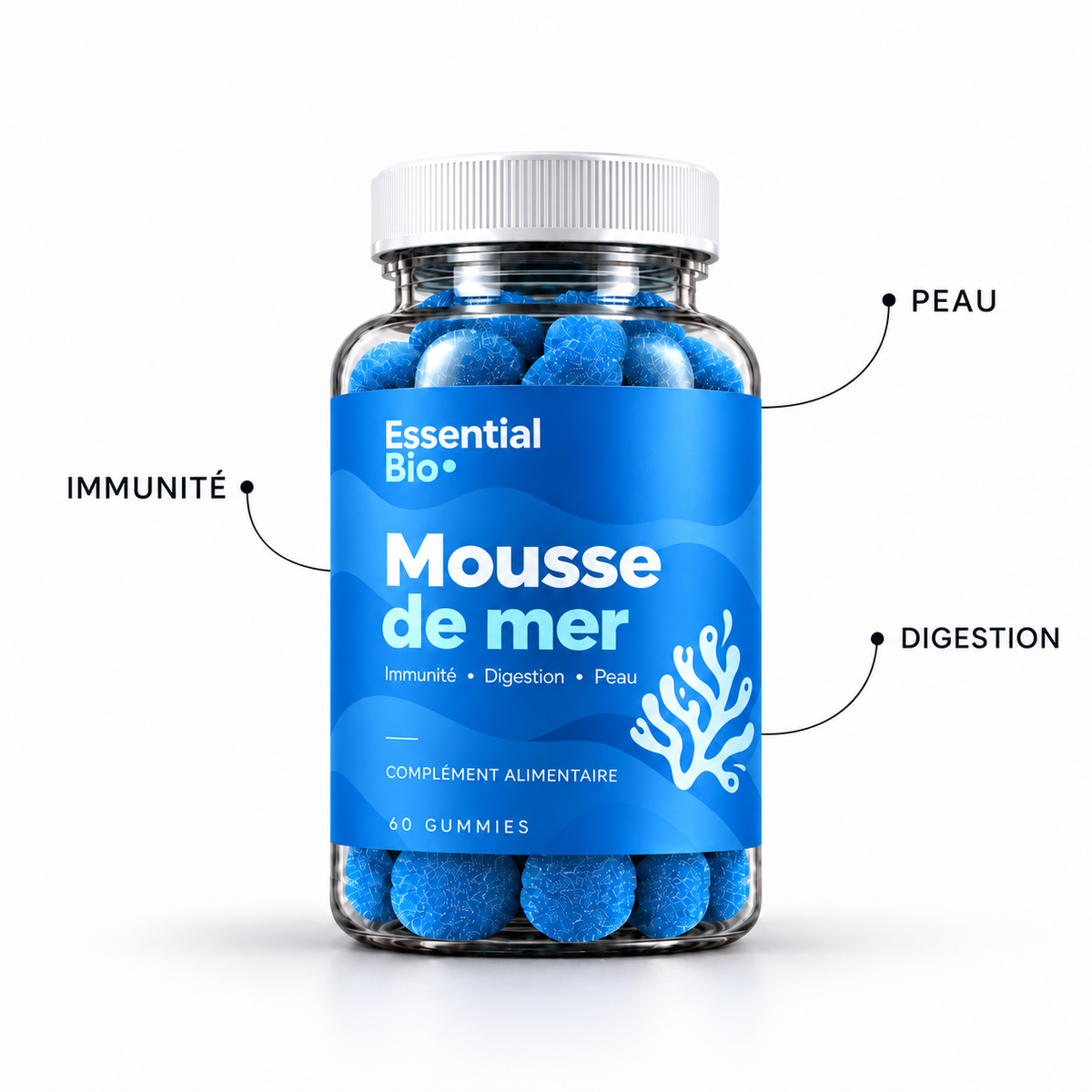 Mousse de Mer — Gummies Immunité, Digestion & Peau