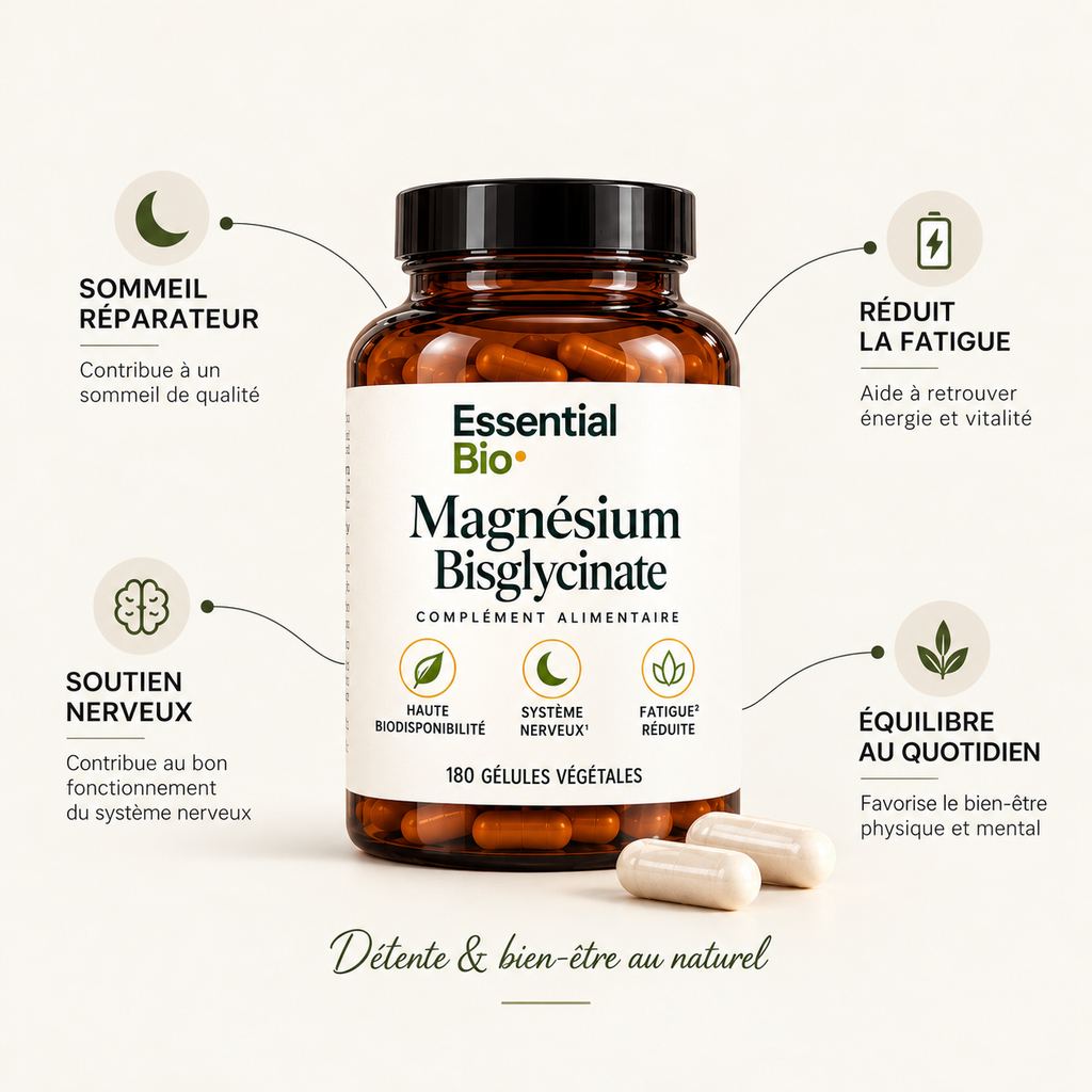 Magnésium Bisglycinate — 180 gélules