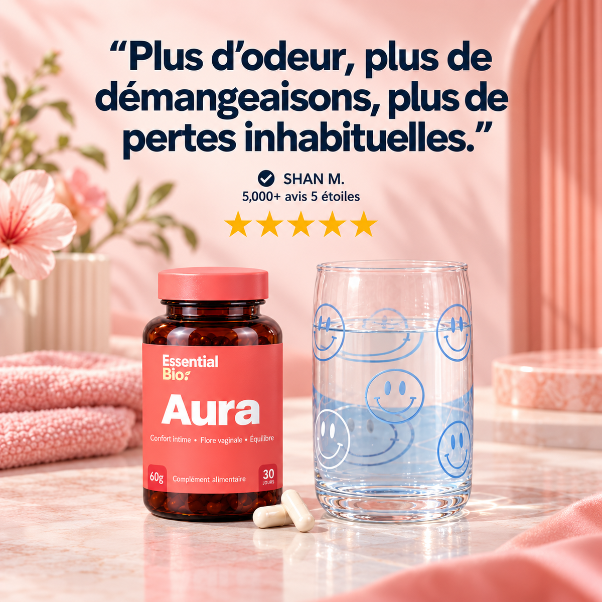 Aura — Complément de bien-être intime féminin