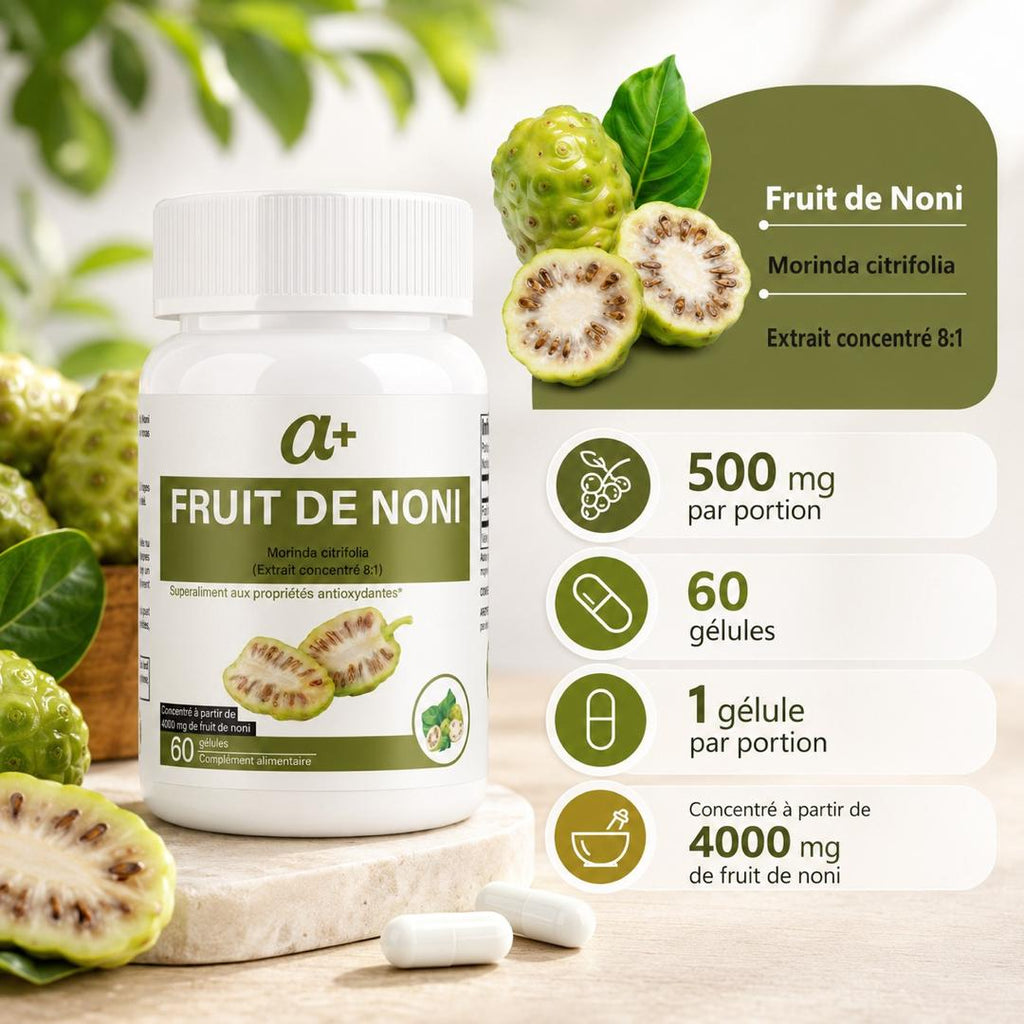 🌿 Noni Bio 3000 mg – Vitalité & Équilibre Naturel
