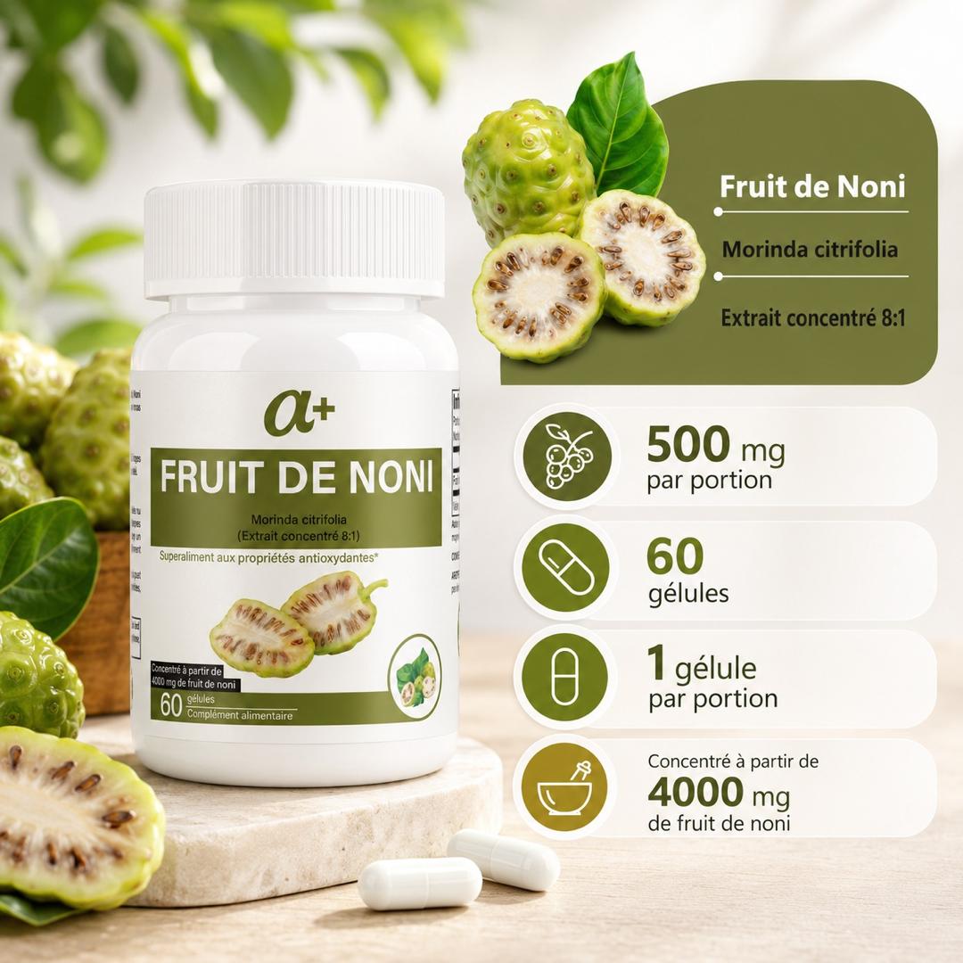 🌿 Noni Bio 3000 mg – Vitalité & Équilibre Naturel