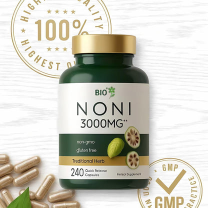 🌿 Noni Bio 3000 mg – Vitalité & Équilibre Naturel