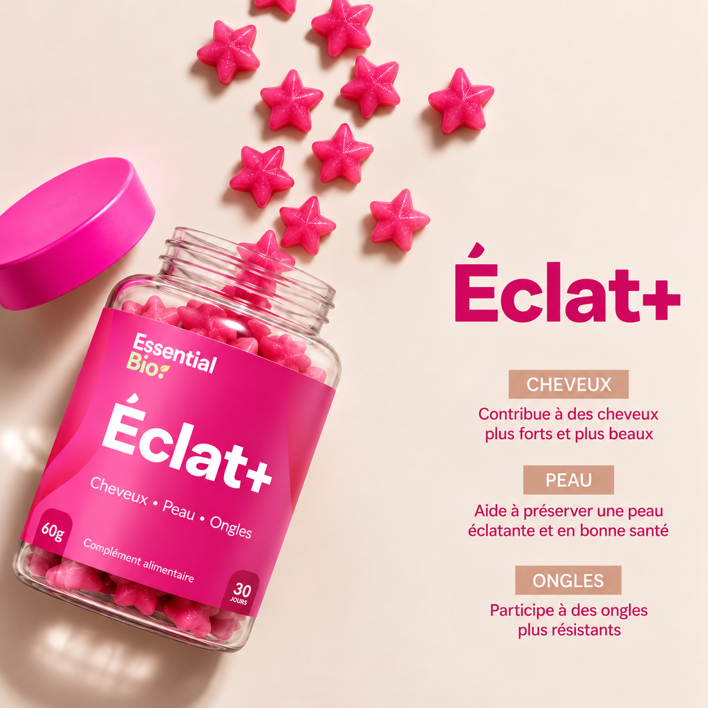 Éclat+ — Gummies Cheveux, Peau & Ongles