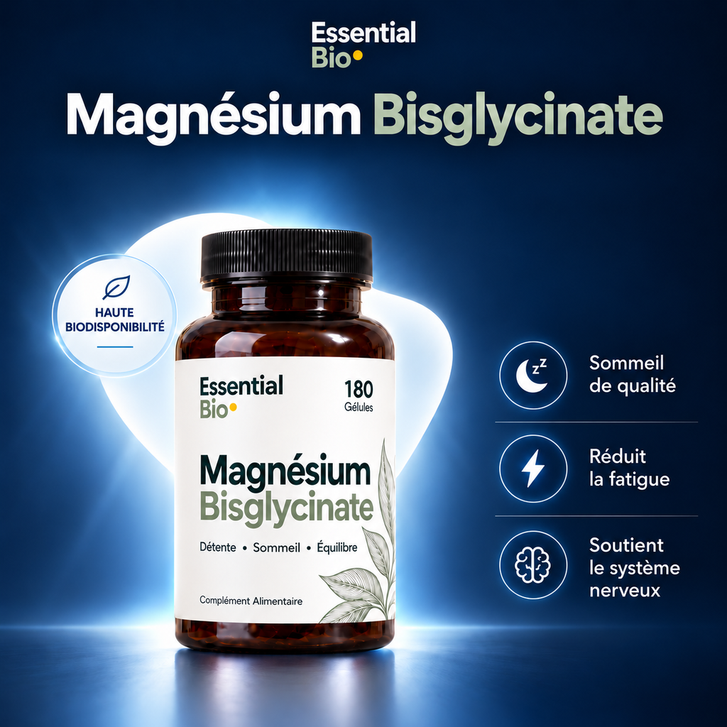 Magnésium Bisglycinate — 180 gélules