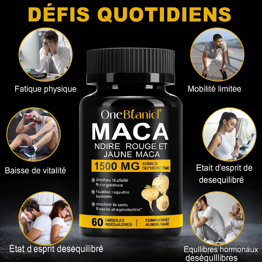 Maca Boost Naturel de Testostérone, Libido & Énergie